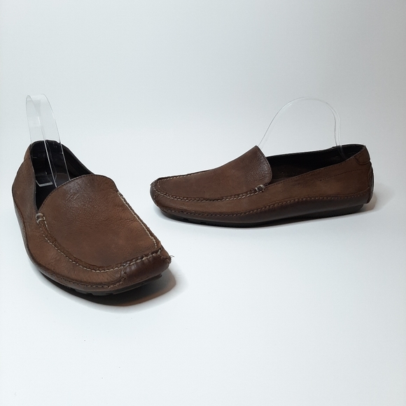 Cole Haan Brown Leather Driving Loafers Size 10 - Picture 1 of 11